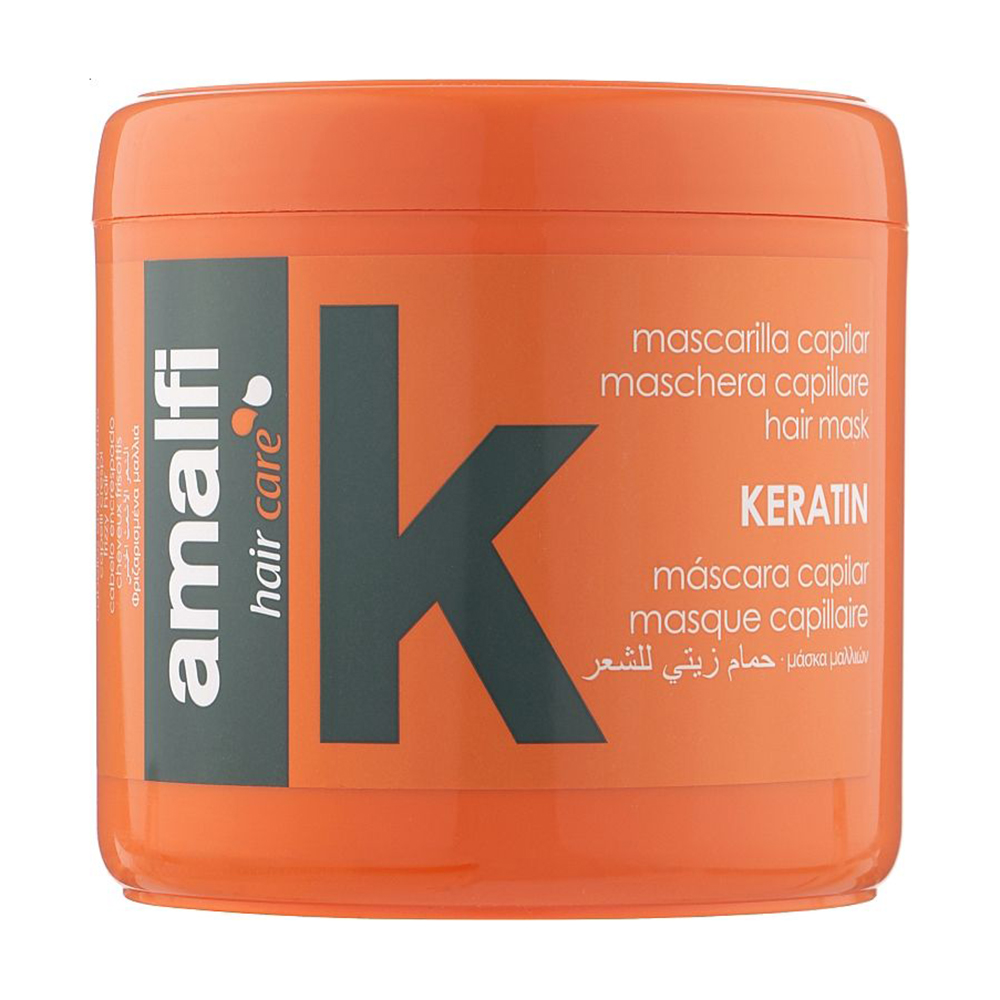 Розгладжувальна маска Amalfi Keratin для кучерявого волосся, з кератином, 500 мл